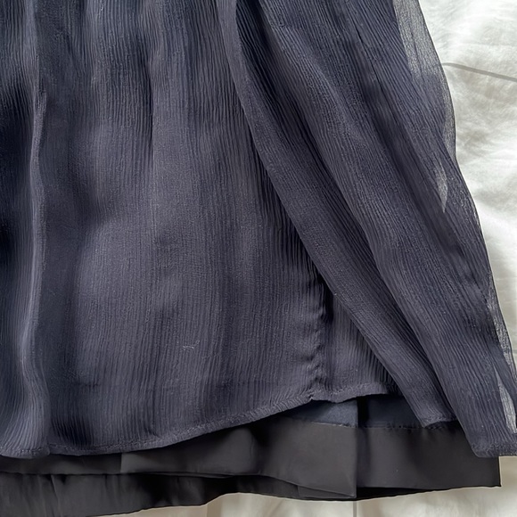 Diane Von Furstenberg Asti Navy Strapless Floor Length Gown/Dress - Picture 7 of 11